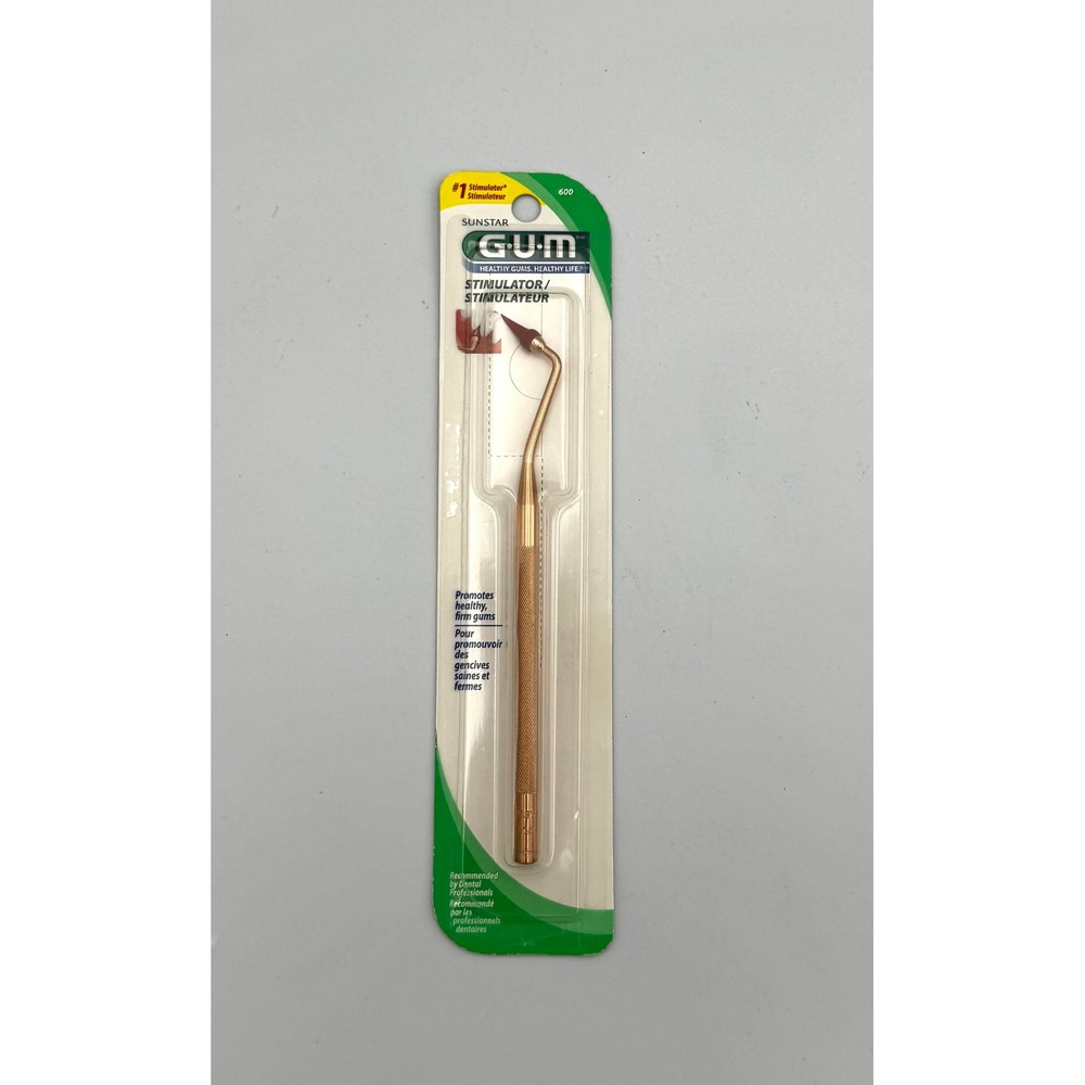 Vintage Sunstar GUM Stimulator #600 Gold Anodized Handle New Sealed NOS